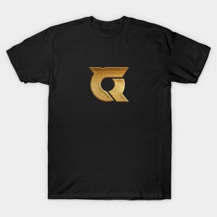 Tokushima Prefecture Symbol in Gold Faux T-Shirt